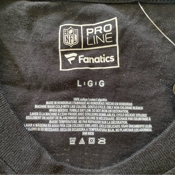 NWT Pro Line NFL Pittsburgh Steelers James Conner #30 Black T-Shirt Size Large - Picture 3 of 9